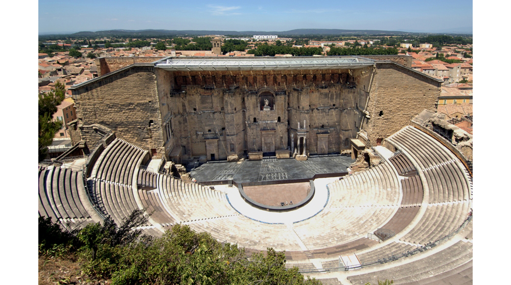 roman architecture france amphitheater orange vaucluse